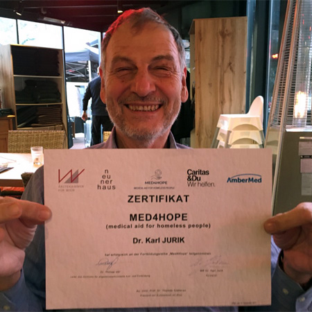 MED$HOP certificate of Dr. Karl Jurik