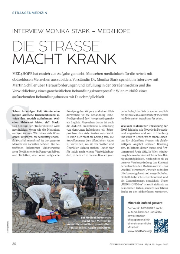 Österreichische Ärztezeitung - Die Strasse macht krank